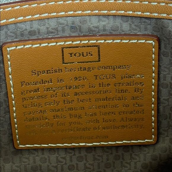TOUS Kaos Waterproof Monogram Canvas & Leather Alma Style Dual Handle Bag - Picture 13 of 14
